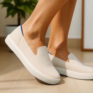 Rothy’s original slip on sneakers off white slip on super nice shoes! New!!!